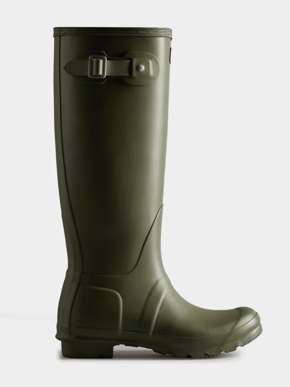 Hunter | Women’s Olive Green Gloss Original Tall Rubber Rain Boots Size 6 - Picture 14 of 14